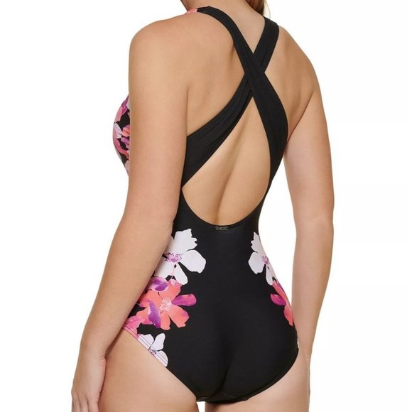 Calvin Klein Cross-Back Tummy Control Swimsuit Size 18 - Picture 10 of 11